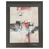 Signed & numbered 27/150 abstract- 32'H 27'W