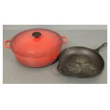 Le Creuset #30 Dutch oven & a Lodge pan-