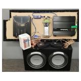 Assembled car audio system incl Rockford Fosgate