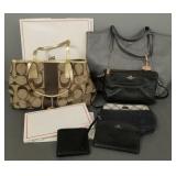 Gp Coach & 1 Burberry purses/ bags, etc. incl.