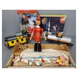 Gp vintage toys & dolls incl Lego #483 rocket,