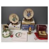 9 vintage Hummel plates incl 1971 & Gp. misc.