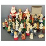 Gp approx. 45 vintage Gurley, etc. figural holiday