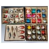 Gp Shiny Brite, etc. Christmas ornaments- glass