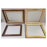 4 large antique/ vintage framed incl. Victorian-