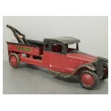 Antique pressed steel tow truck "Playboy Trucking