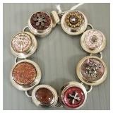 Mary Gardner artisan sterling silver bracelet s/w