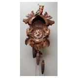 German carved cuckoo clock- 12"H (Not working)