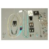 Gp asst. Southwest sterling silver jewelry incl