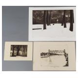 3 pencil signed & numbered prints incl "Light in