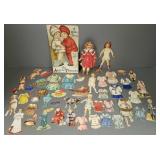 Gp antique/ vintage die cut paper dolls, clothes,