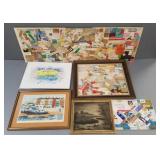 Gp artworks, etc. incl signed Jeremy King litho,