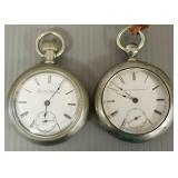 2 vintage Elgin National Watch Co. pocket watches-