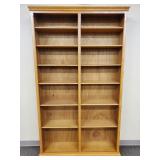 Tall oak bookshelf