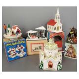 6 pcs vintage Christmas decor incl Shiny Brite