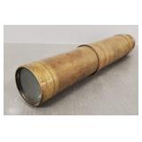 Antique brass telescope- 10 1/2"L folded