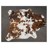 Leather cowhide approx 65"x 56"