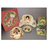 Gp antique Christmas die cuts, etc. incl 1908