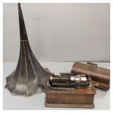 Edison Home phonograph w/ horn (as seen- motor