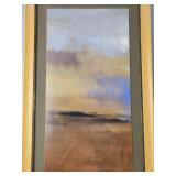 Large contemporary framed abstract print-