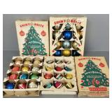 Gp. vintage Shiny Brite, etc. Christmas ornaments