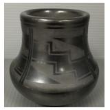 Carmelite Dunlap signed black on black Southwest