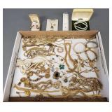Gp vintage, etc. jewelry incl chains, gold filled,