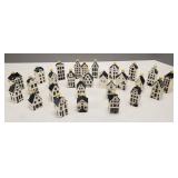 27 KLM miniature Delft blue house bottles- 4 3/8"H