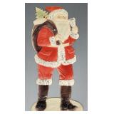 Lg antique Germany embossed die cut Santa
