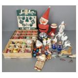 Collection of vintage, etc. Christmas incl glass