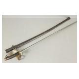 Argentine model 1898 cavalry saber w/ scabbard,