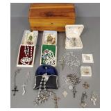 Gp vintage sterling silver religious items incl