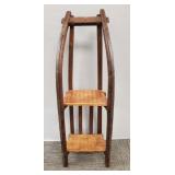 Antique wooden sled made into bookshelf- 40"H
