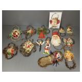 Gp antique/ vintage tinsel & scrap Christmas