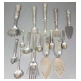 Gp sterling silver & 800 silver, etc flatware incl