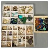 Gp vintage, etc. costume jewelry incl Czech,