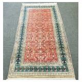 Vintage handmade Oriental rug approx 3