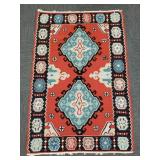 Handmade flat weave Kelim rug approx. 3