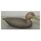 Marty Hanson signed male black duck decoy- Minn.
