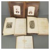 Antique photo album w/ photos, 1938 chemistry book