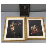 2 framed Vietnam hand embroidered artworks w/