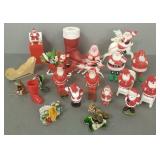 Gp vintage hard plastic, etc santa candy