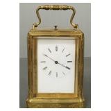 Antique Jules Paris carriage clock w/ bell alarm