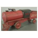 Vintage Keystone ride on pressed steel train