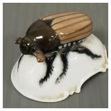 Rosenthal porcelain beetle signed K. Himmelstoss