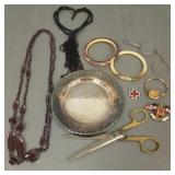 Gp jewelry & dresser items incl sterling silver
