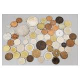 Gp foreign coins incl silver Canada totem, etc.