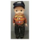 Buddy Lee doll w/ original clothes & hat- 13"H