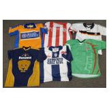 6 asst. soccer sports jerseys incl Mexico- asst.