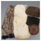 5 wardrobe accessories incl embroidered